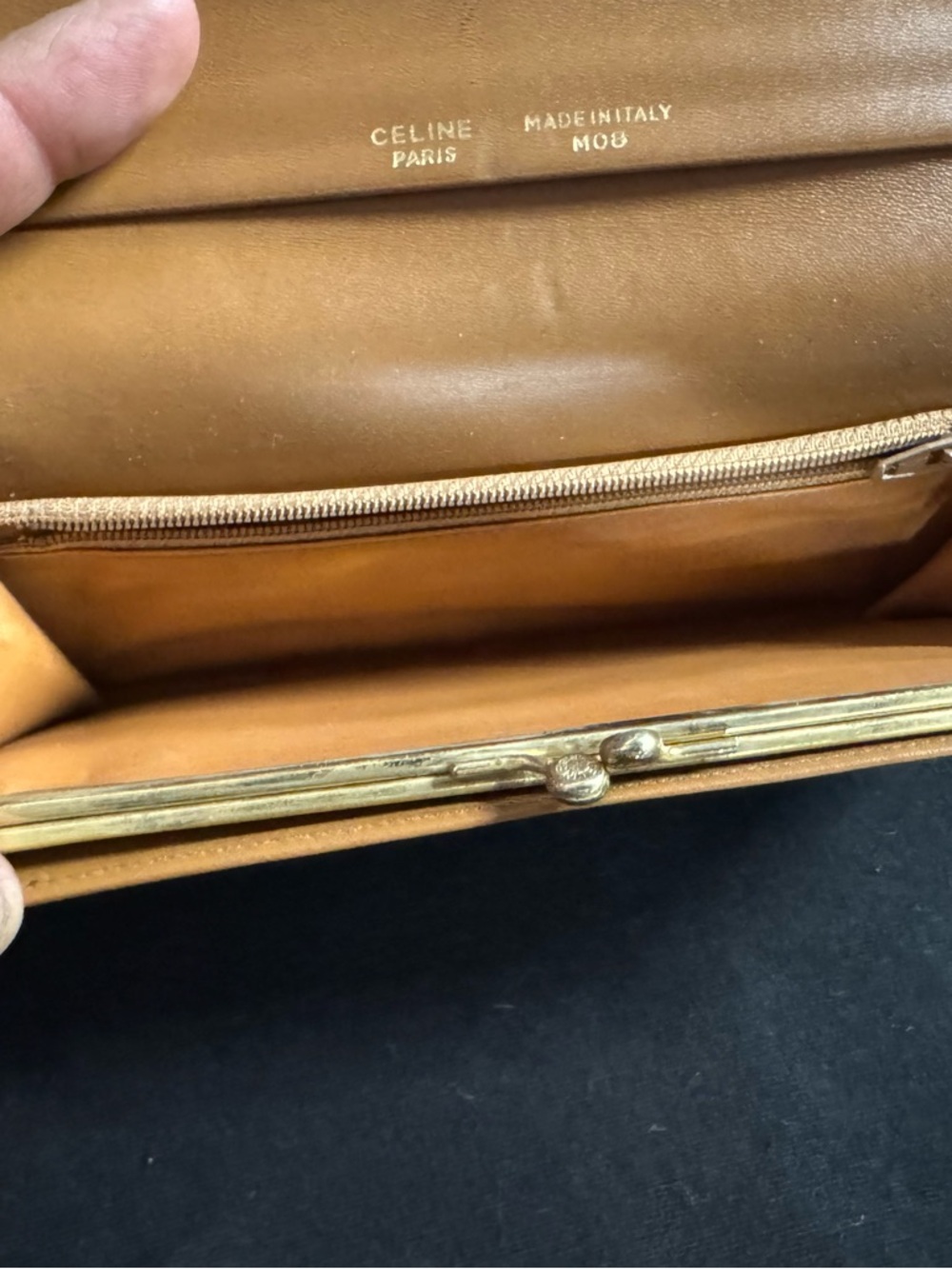 Vintage Celine M08 Paris Macadam Canvas Long Wallet Made in Italy - Picture 8 of 15